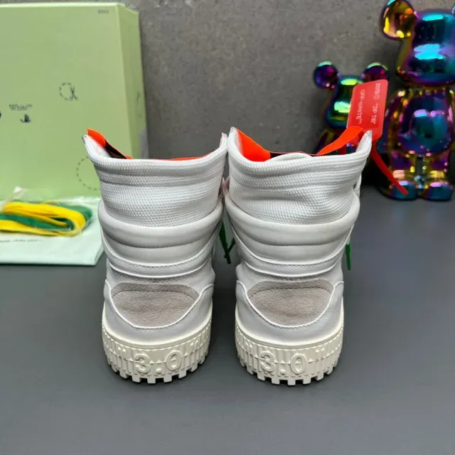 Off-White Tênis Lifestyle Verde High-Top Industrial Zip-Tie 4