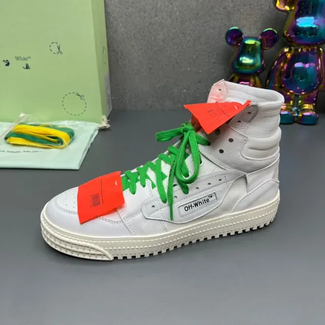 Off-White Tênis Lifestyle Verde High-Top Industrial Zip-Tie 5