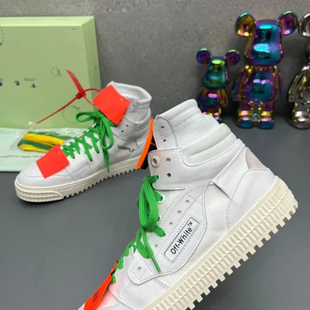 Off-White Tênis Lifestyle Verde High-Top Industrial Zip-Tie 6