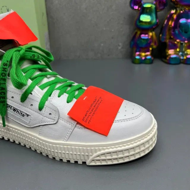 Off-White Tênis Lifestyle Verde High-Top Industrial Zip-Tie 7