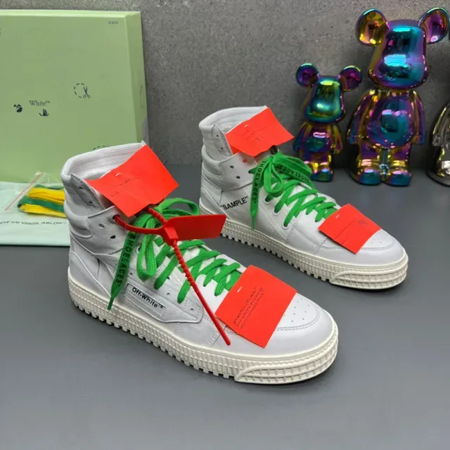 Off-White Tênis Lifestyle Verde High-Top Industrial Zip-Tie 8