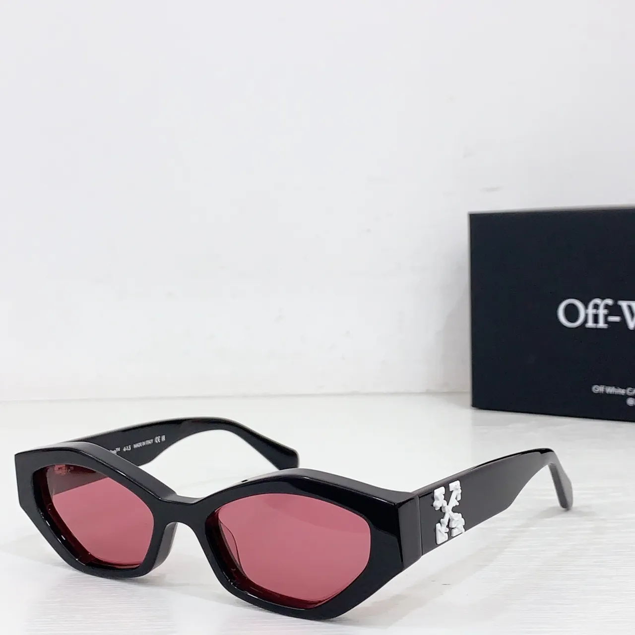 Off-White Industrial Angular Matte White Sunglasses 3