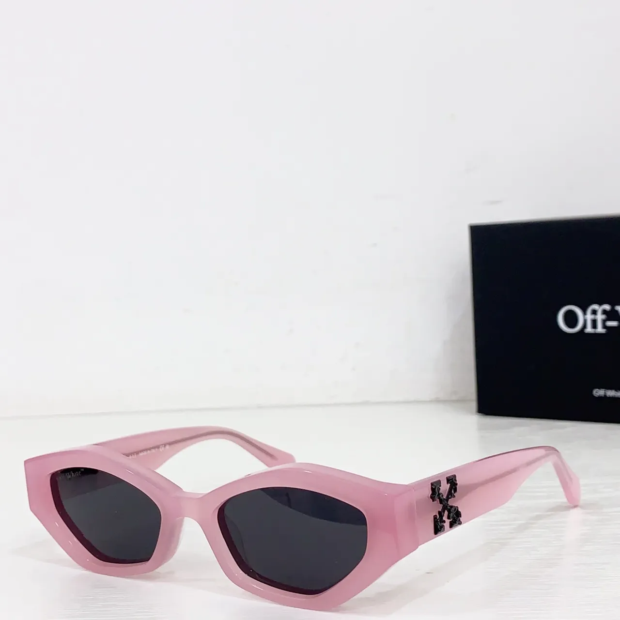 Off-White Industrial Angular Matte White Sunglasses 4