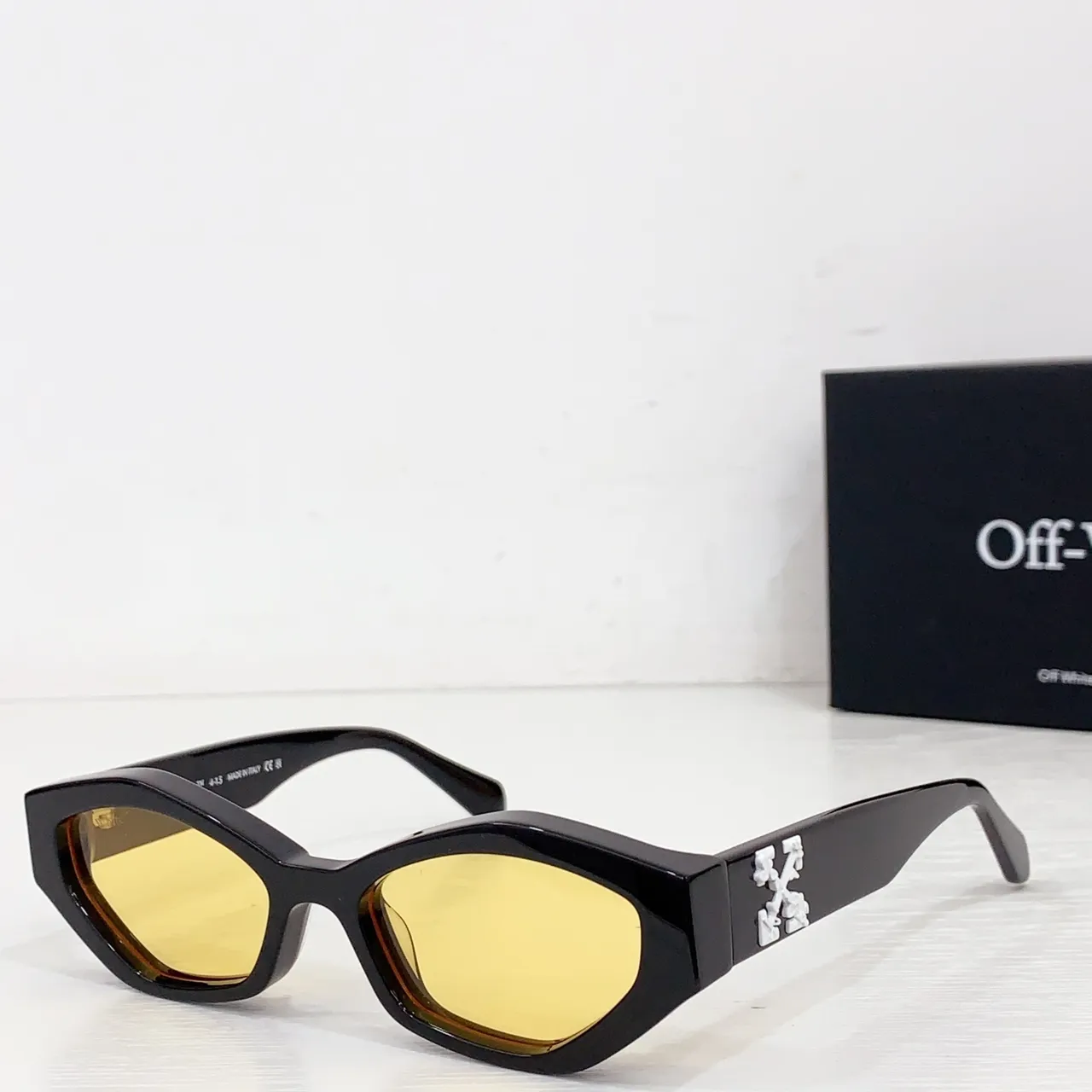 Off-White Industrial Angular Matte White Sunglasses 6