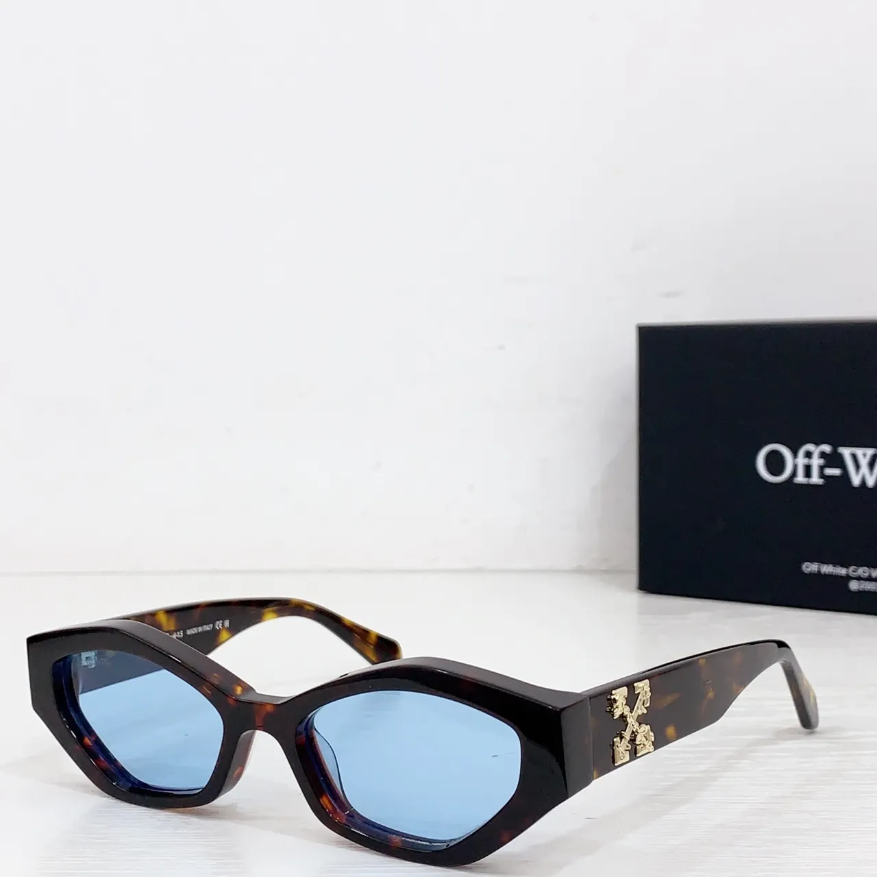 Off-White Industrial Angular Matte White Sunglasses 9