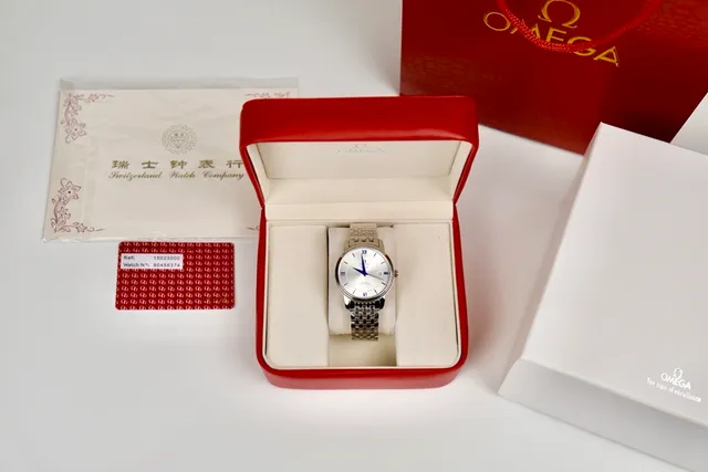 Omega De Ville Co-Axial Chronometer Silver Dial Mechanical Watch 2