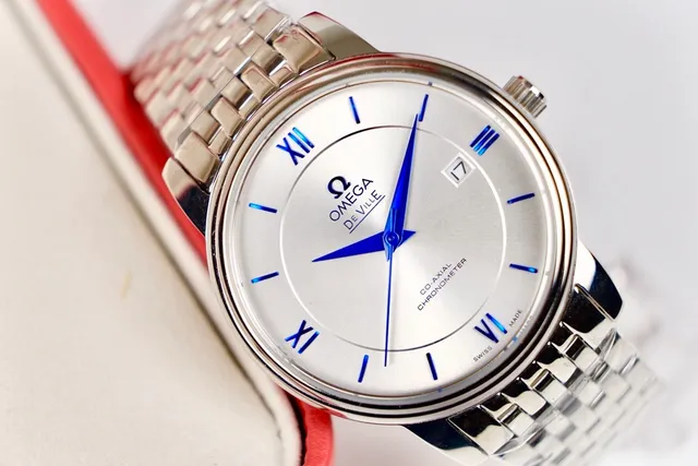 Omega De Ville Co-Axial Chronometer Silver Dial Mechanical Watch 4