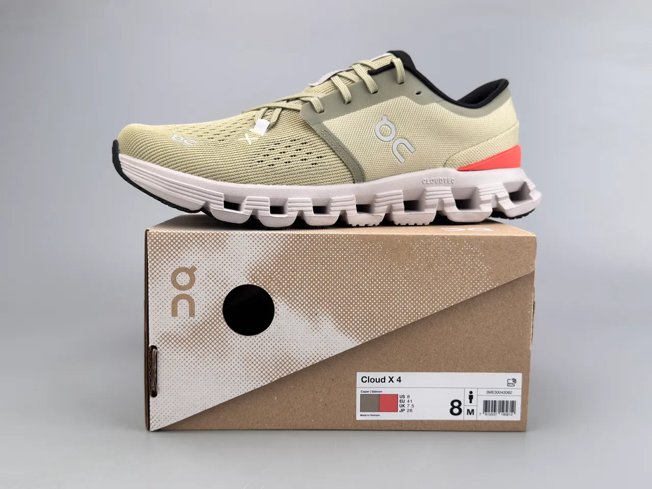 On Cloudmonster Beige Coral Tênis de corrida 2