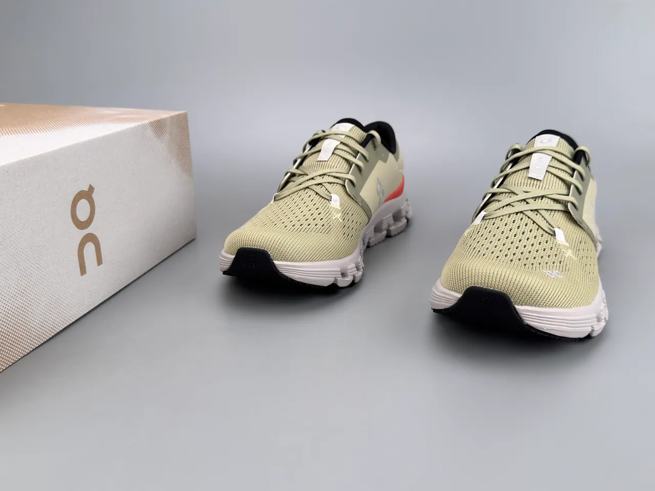On Cloudmonster Beige Coral Tênis de corrida 3