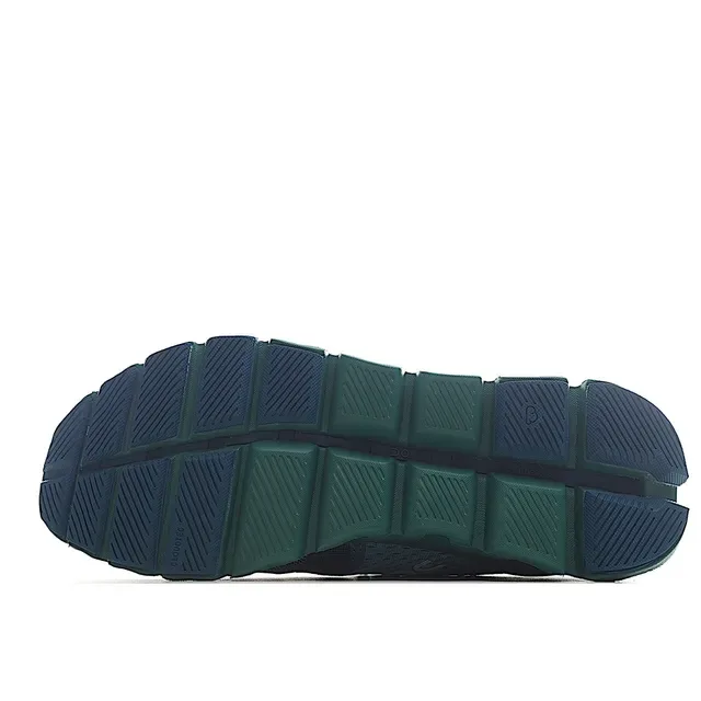 On Cloudmonster Navy and Teal Running Shoes 3