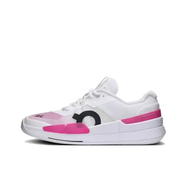 On THE ROGER Pro2 White Pink Running Shoes 9