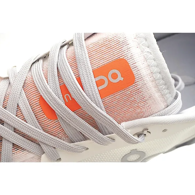 On White Gray Engineered Mesh Upper Open-Cell CloudTec Pod Sole Lifestyle Sneakers 2