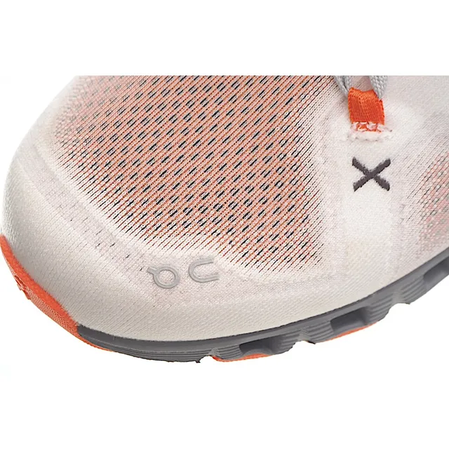 On White Gray Engineered Mesh Upper Open-Cell CloudTec Pod Sole Lifestyle Sneakers 4