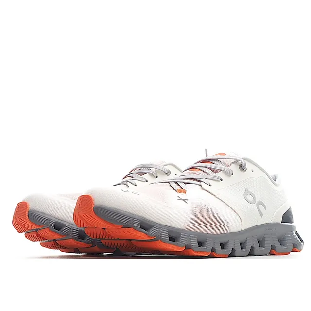 On White Gray Engineered Mesh Upper Open-Cell CloudTec Pod Sole Lifestyle Sneakers 9
