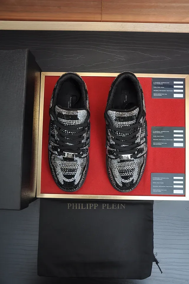 Philipp Plein Sneakers Lifestyle à plateforme avec plaque logo Crystal-Embellished 5
