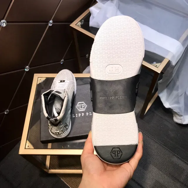 Philipp Plein Tênis Lifestyle Embellished com Cristais Perfurados de Topo Alto 5