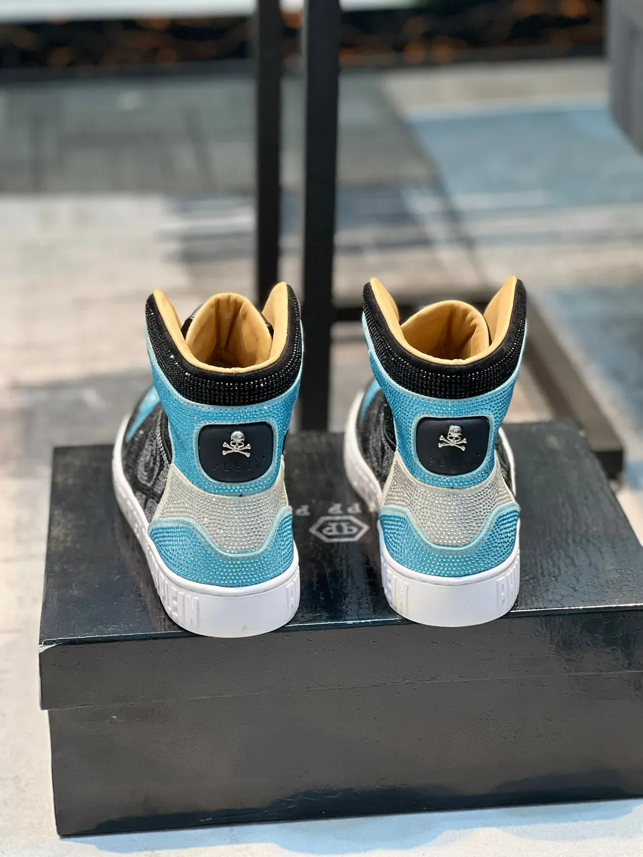 Philipp Plein Crystal Skull High-Top Sneaker 2