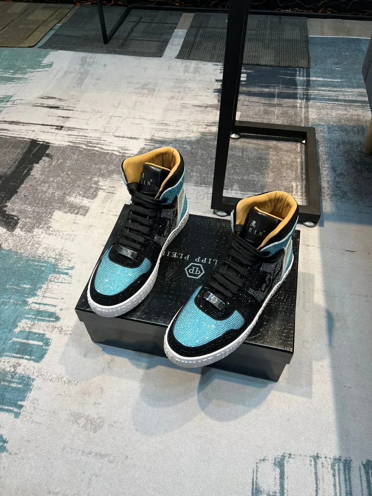 Philipp Plein Crystal Skull High-Top Sneaker 5
