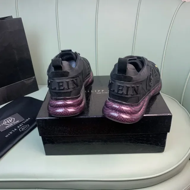 Philipp Plein Flame Motif Skull Logo Black Lifestyle Sneakers 6