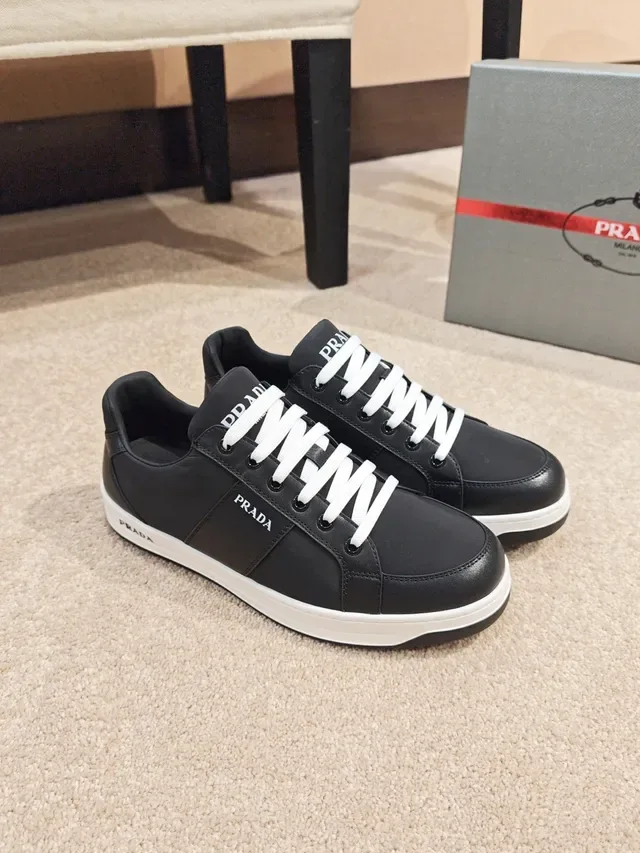 Prada Black and White Lifestyle Sneakers 4