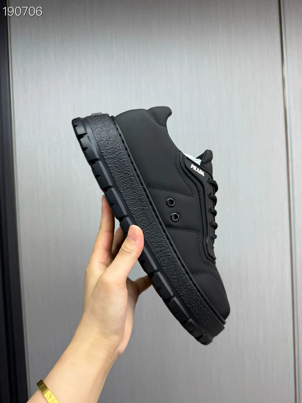 Prada Cloudbust Black Panelled Chunky Sneakers 2