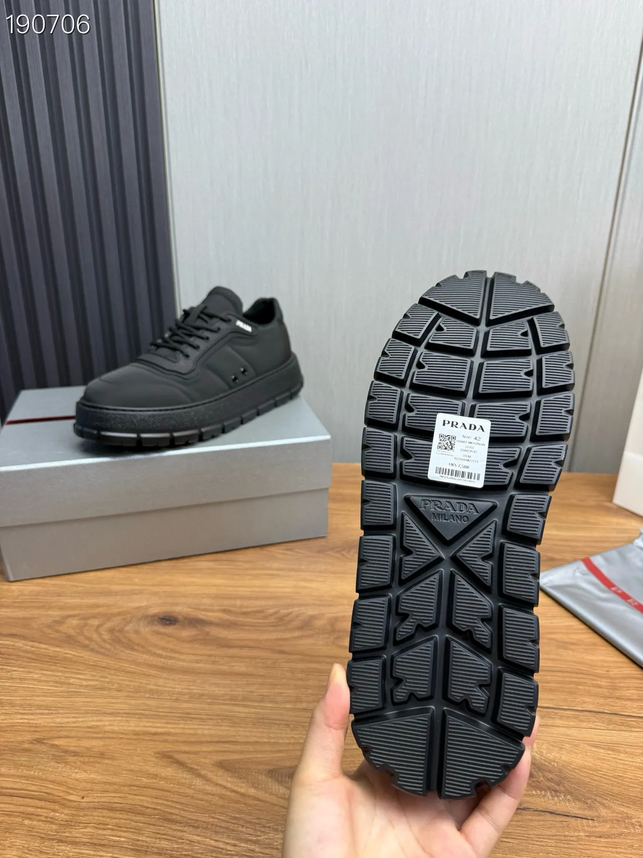 Prada Cloudbust Black Panelled Chunky Sneakers 3