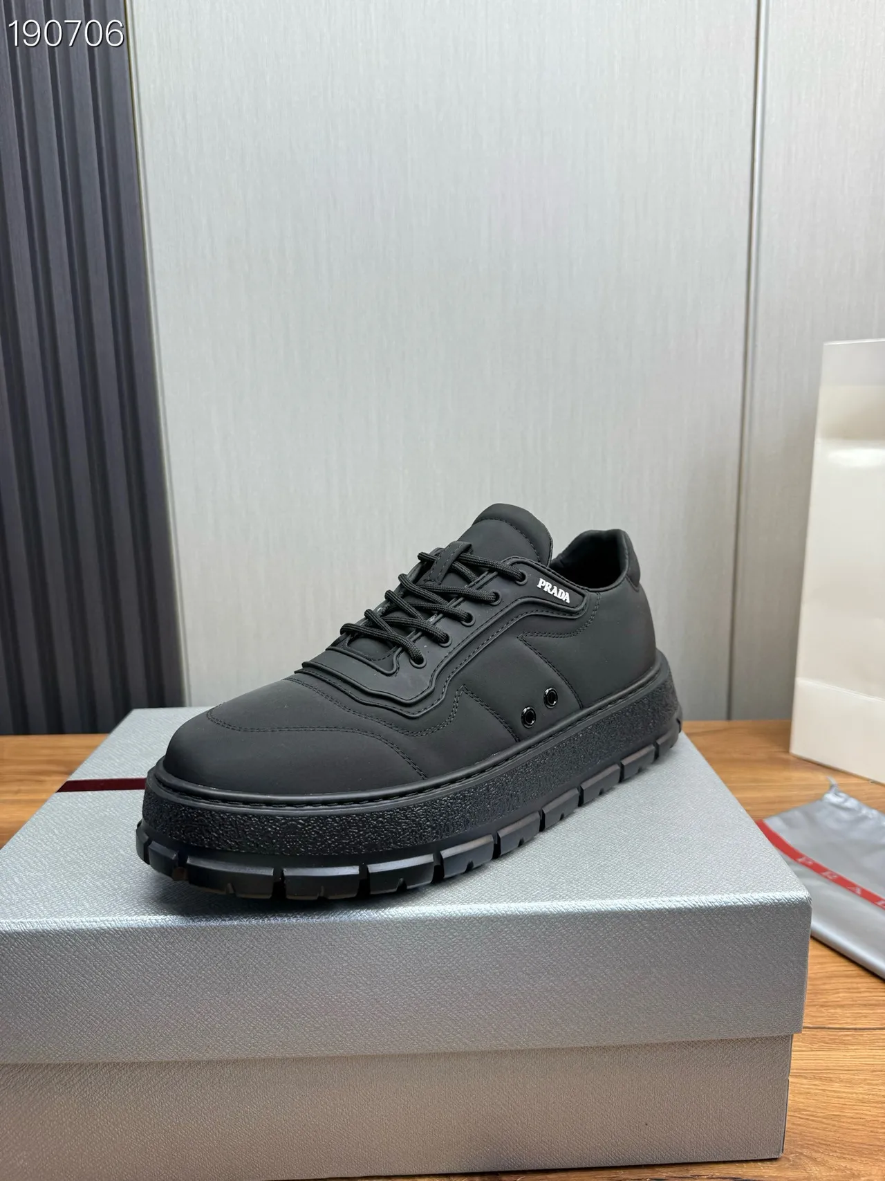 Prada Cloudbust Black Panelled Chunky Sneakers 7