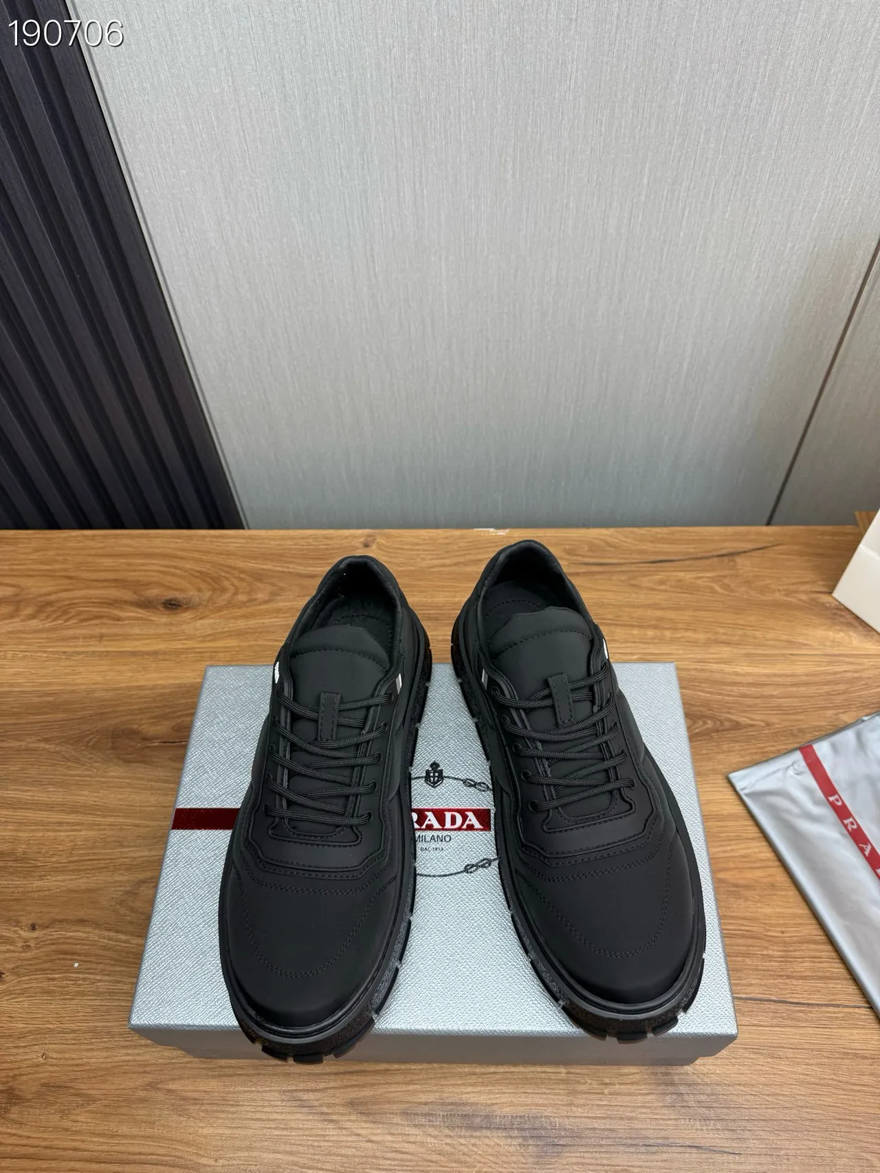Prada Cloudbust Black Panelled Chunky Sneakers 8