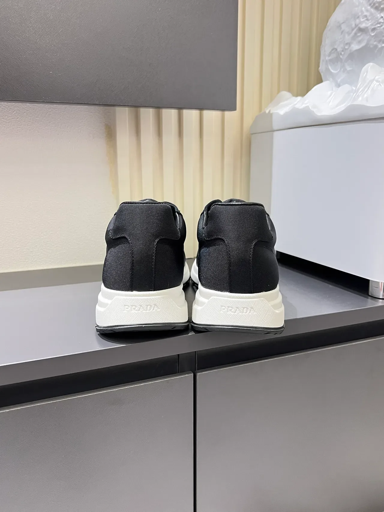 Prada Cloudbust Black Textile Lifestyle Sneakers 2