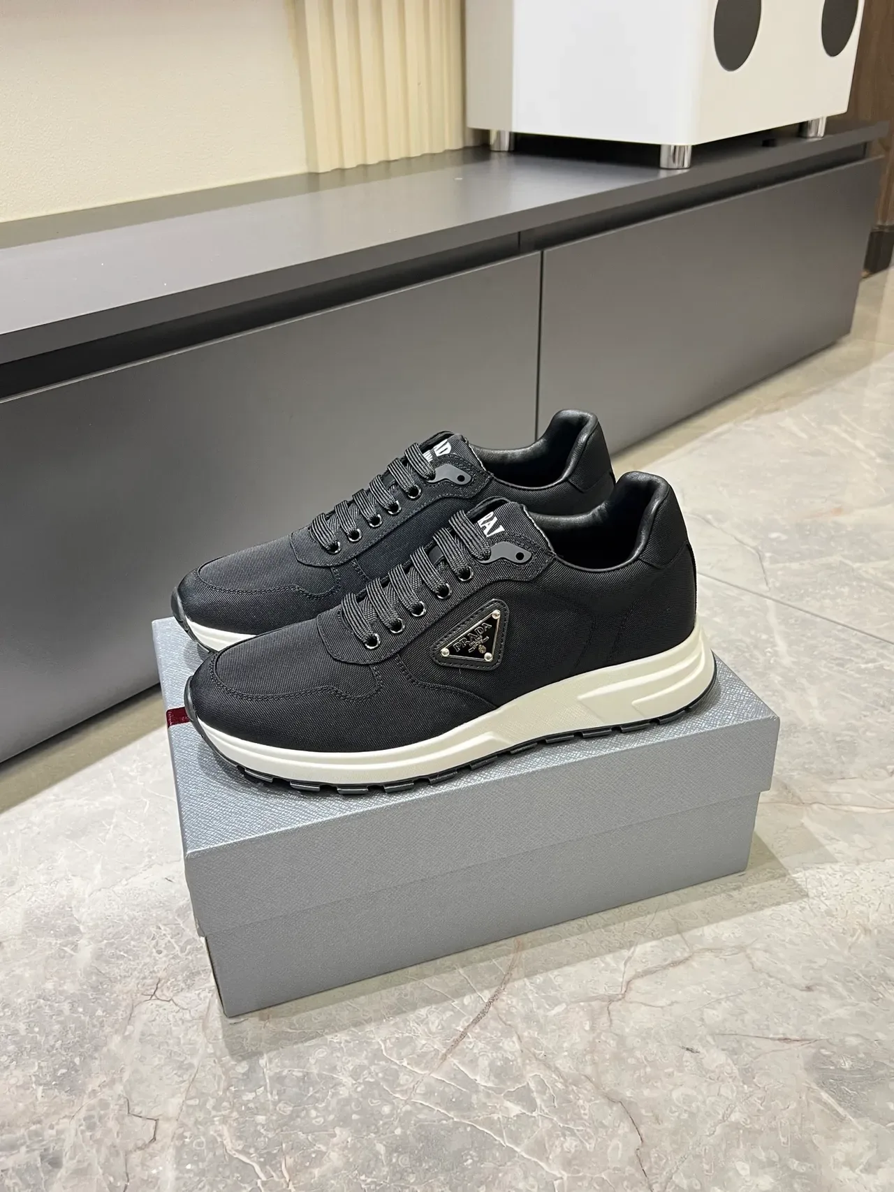 Prada Cloudbust Black Textile Lifestyle Sneakers 4