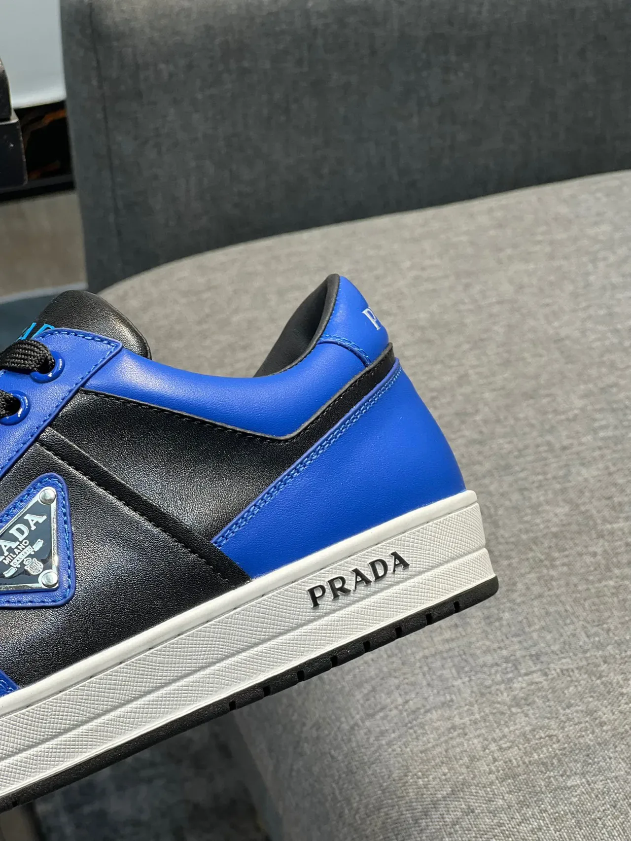 Prada Cloudbust Blue and Black Leather Lifestyle Sneakers 8