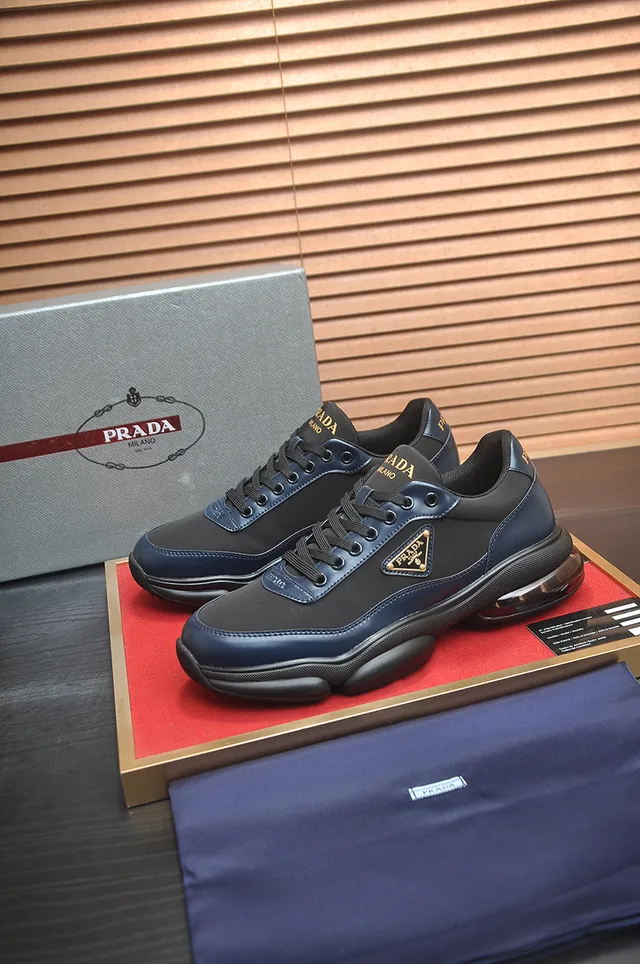 Prada Cloudbust Navy Black Chunky Sneakers 4
