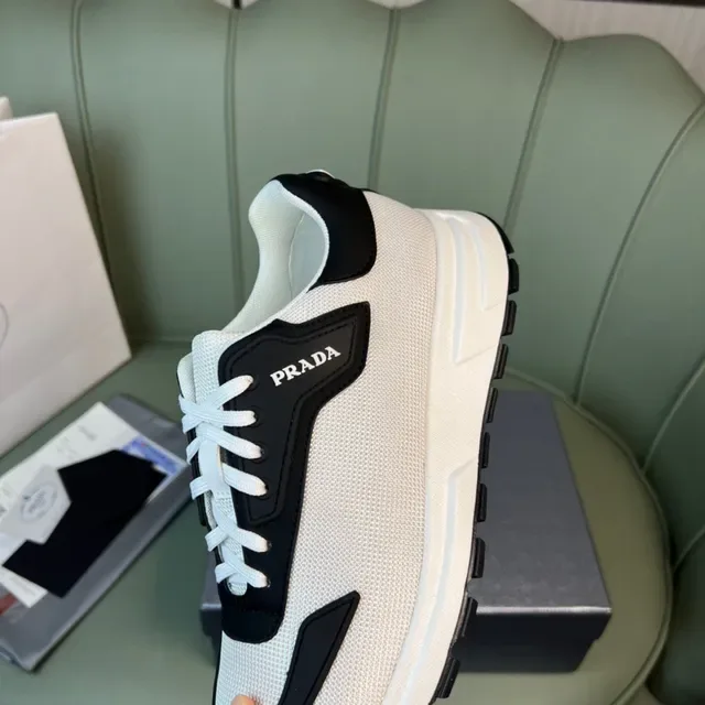 Prada Cloudbust Off-White and Black Chunky Sneakers 2