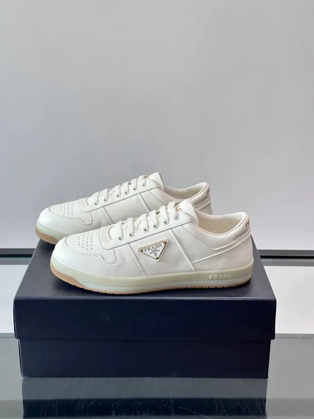 Prada Cloudbust Off-White Leather Lifestyle Sneakers 5