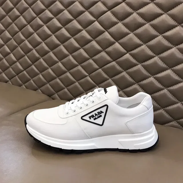 Prada Cloudbust White Black Low-Top Leather-Like Upper Lifestyle Sneakers 6