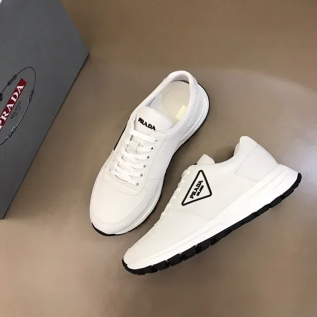 Prada Cloudbust White Black Low-Top Leather-Like Upper Lifestyle Sneakers 9