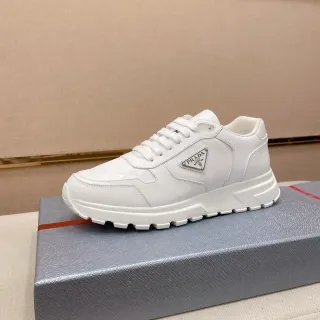 Prada Cloudbust সাদা চামড়ার লাইফস্টাইল স্নিকার্স