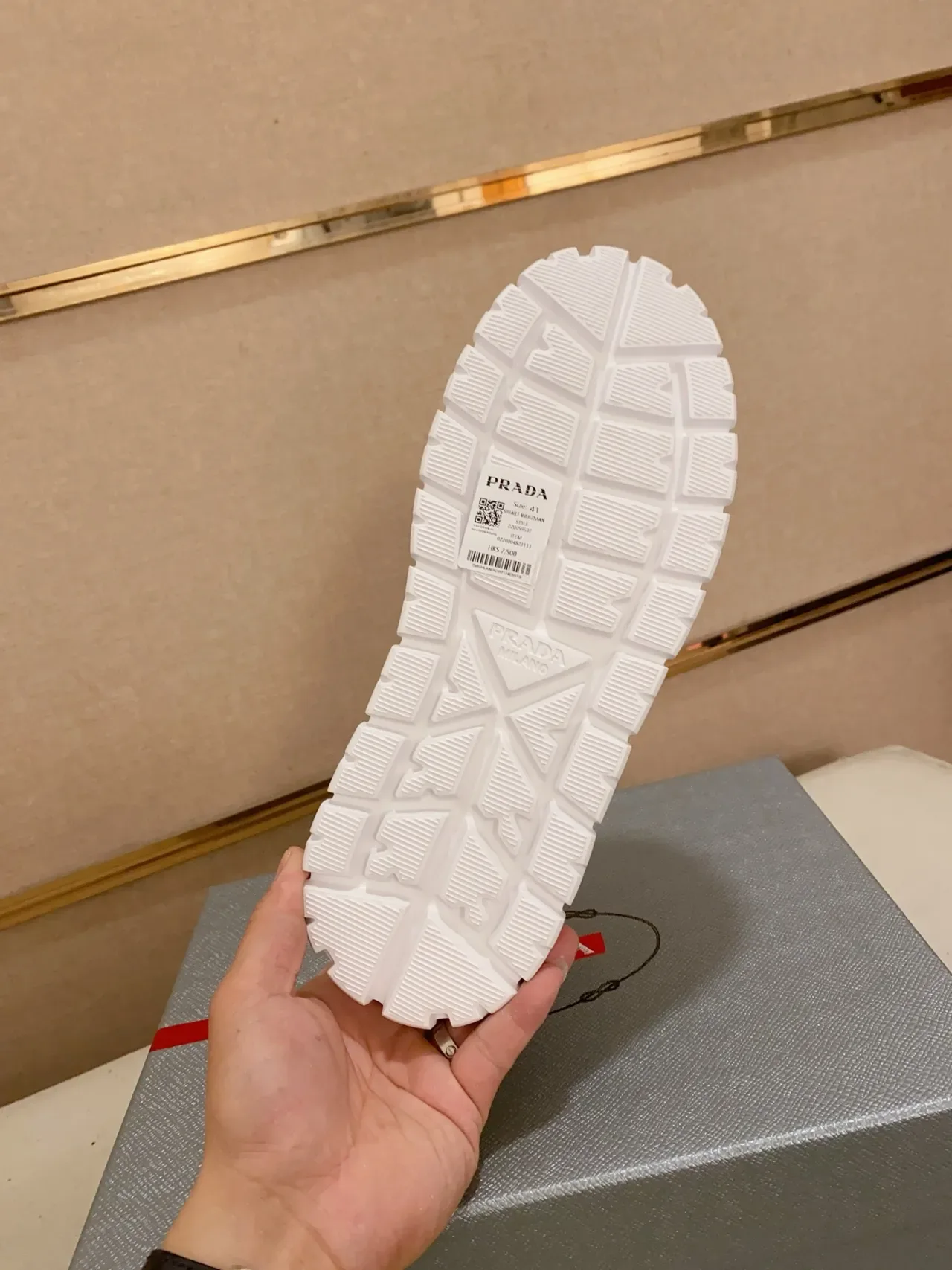 Prada Cloudbust White Leather Platform Sole Chunky Sneakers 2