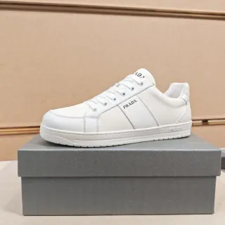 Prada Cloudbust أحذية رياضية Minimalist Lifestyle جلدية أبيض