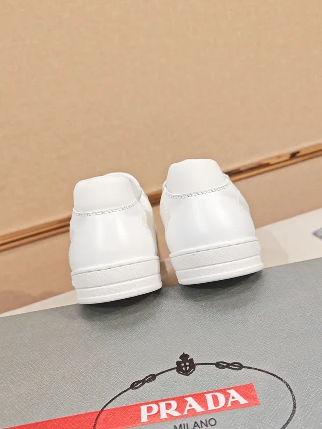 Prada Cloudbust White Leather Upper Minimalist Lifestyle Sneakers 3