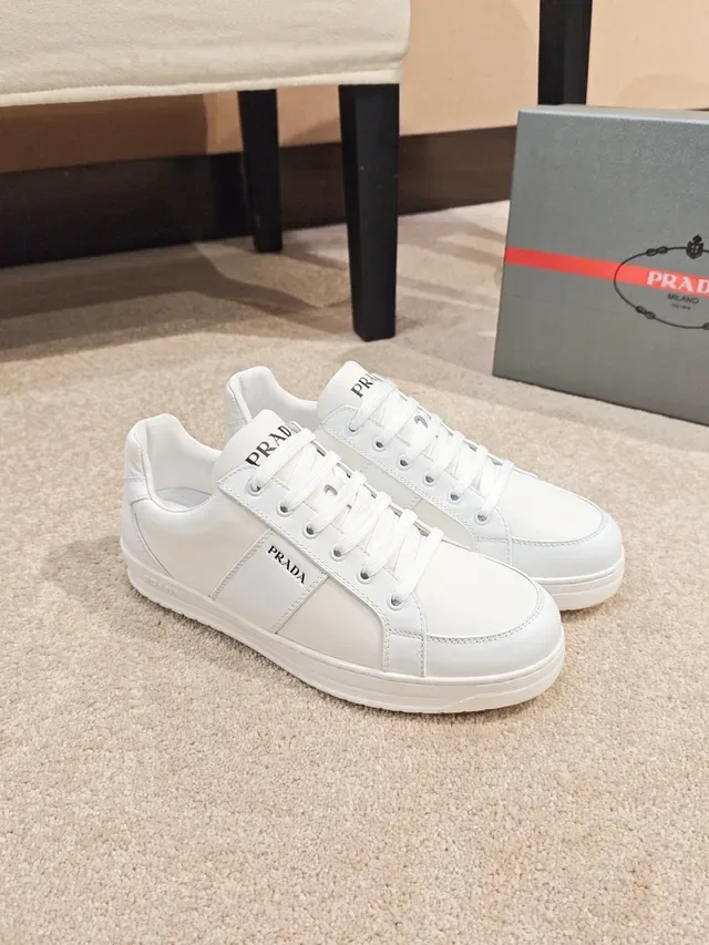Prada Cloudbust White Leather Upper Minimalist Lifestyle Sneakers 4