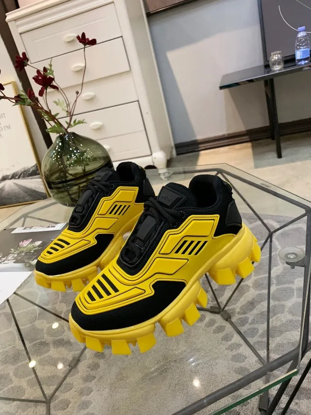 Prada Cloudbust Yellow and Black Chunky Sneakers 3