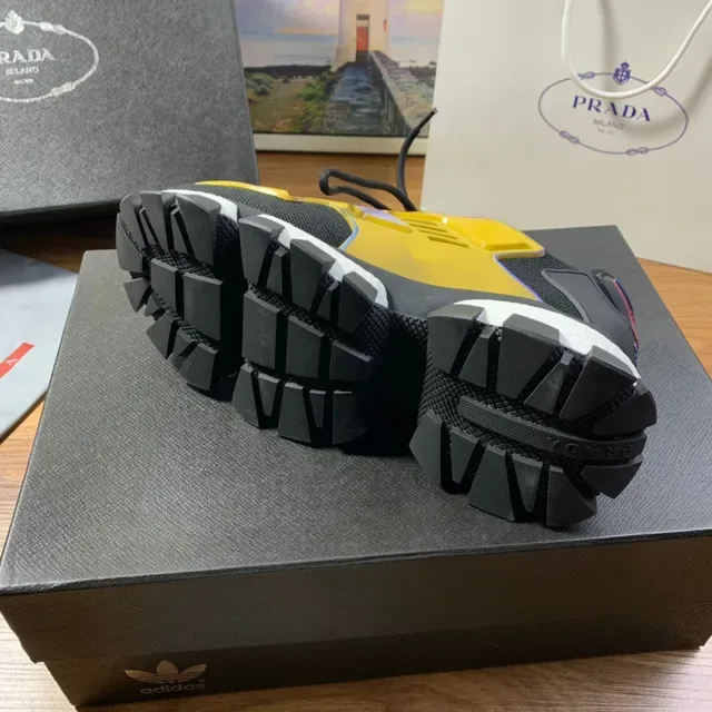 Prada Cloudbust Yellow Black Multicolor Chunky Sneakers 2