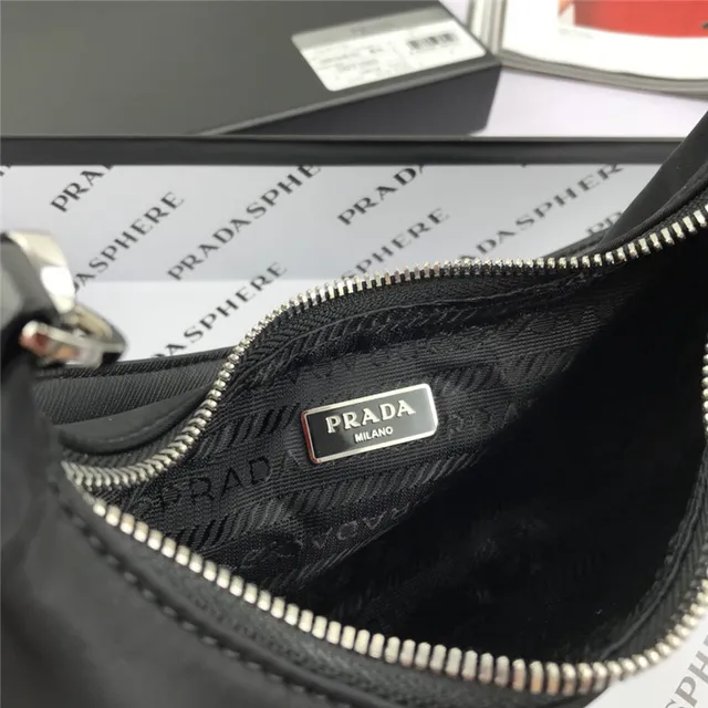 Prada Re-Edition 2005 Green Nylon Underarm Bag 2