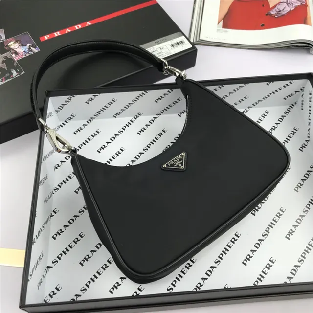Prada Re-Edition 2005 Green Nylon Underarm Bag 9