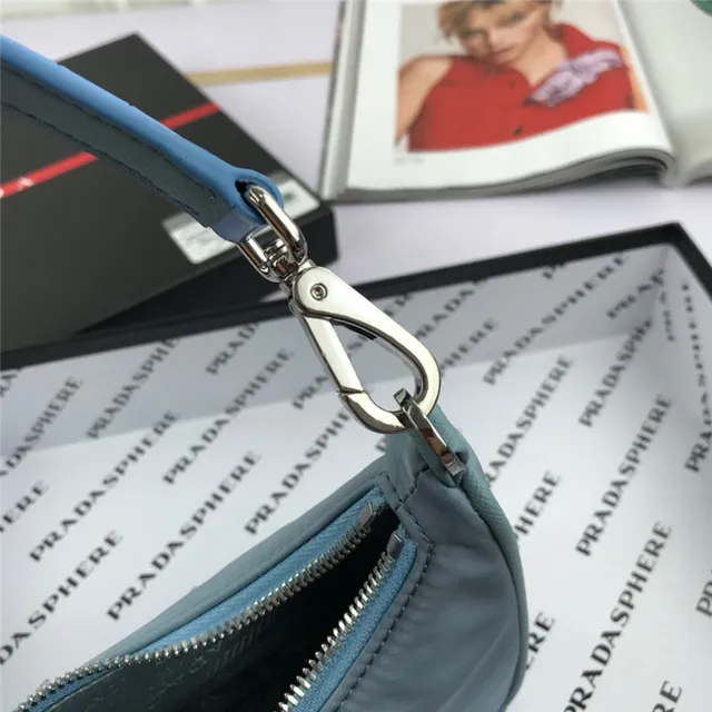 Prada Re-Edition 2005 Green Nylon Underarm Bag 10