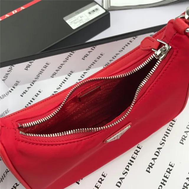Prada Re-Edition 2005 Green Nylon Underarm Bag 19