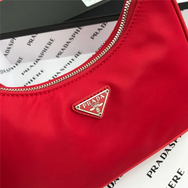 Prada Re-Edition 2005 Green Nylon Underarm Bag 21
