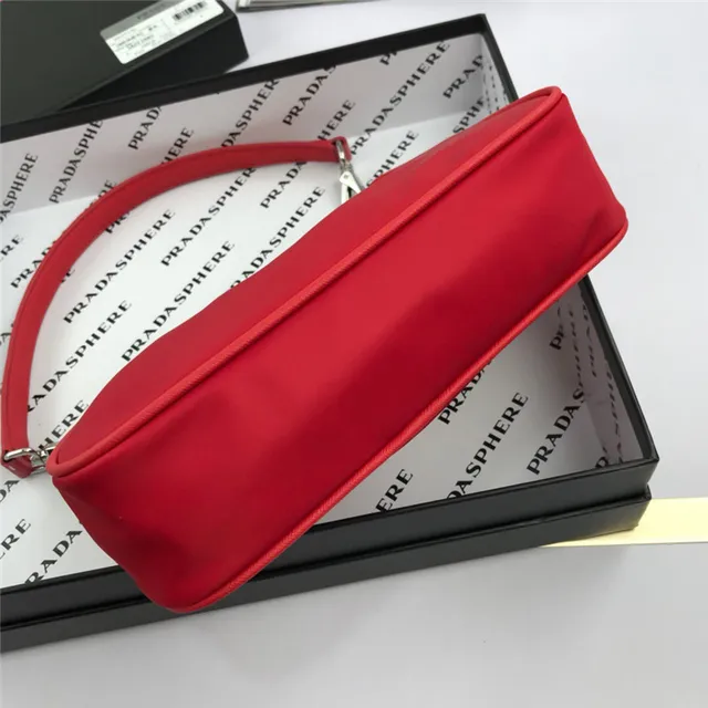 Prada Re-Edition 2005 Green Nylon Underarm Bag 22