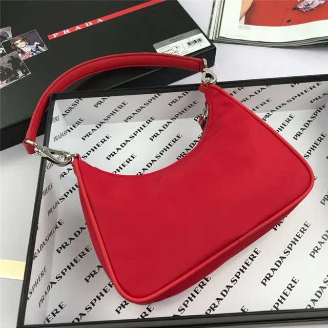 Prada Re-Edition 2005 Green Nylon Underarm Bag 23